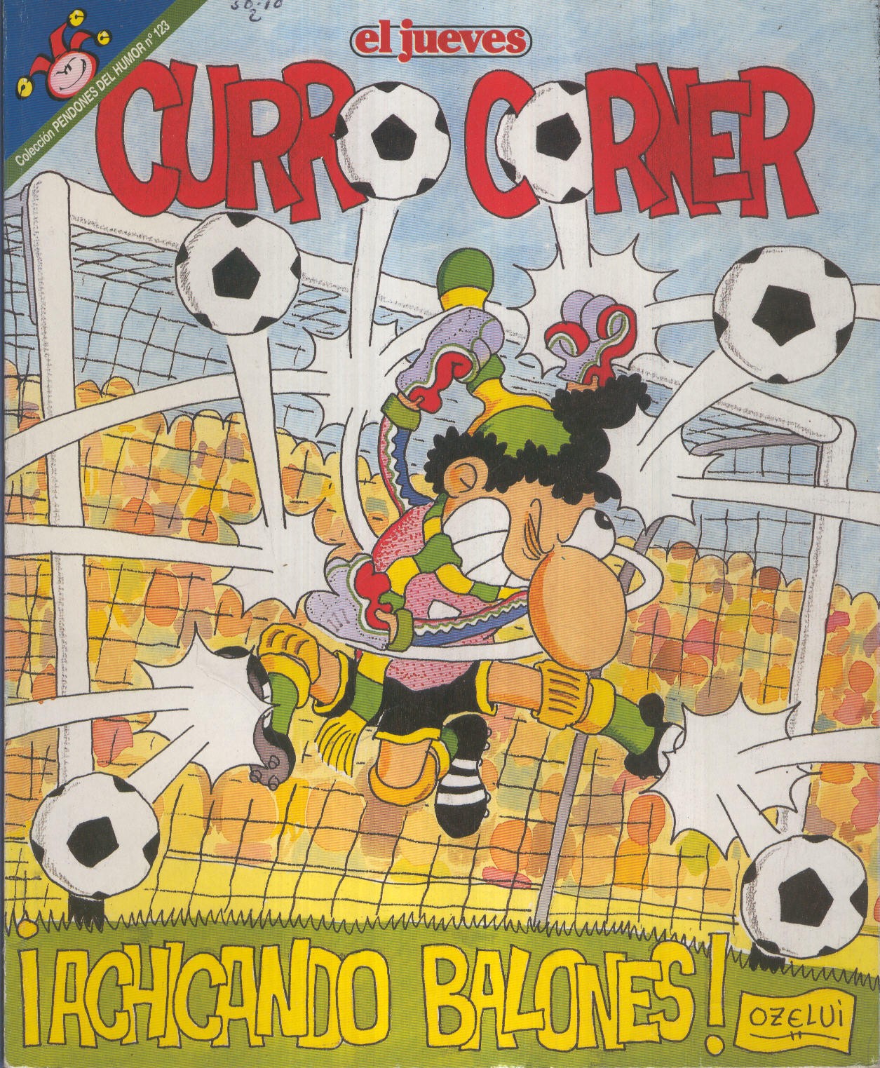 EL JUEVES: CURRO CORNER achicando balones ( numerado 03 en trasera)