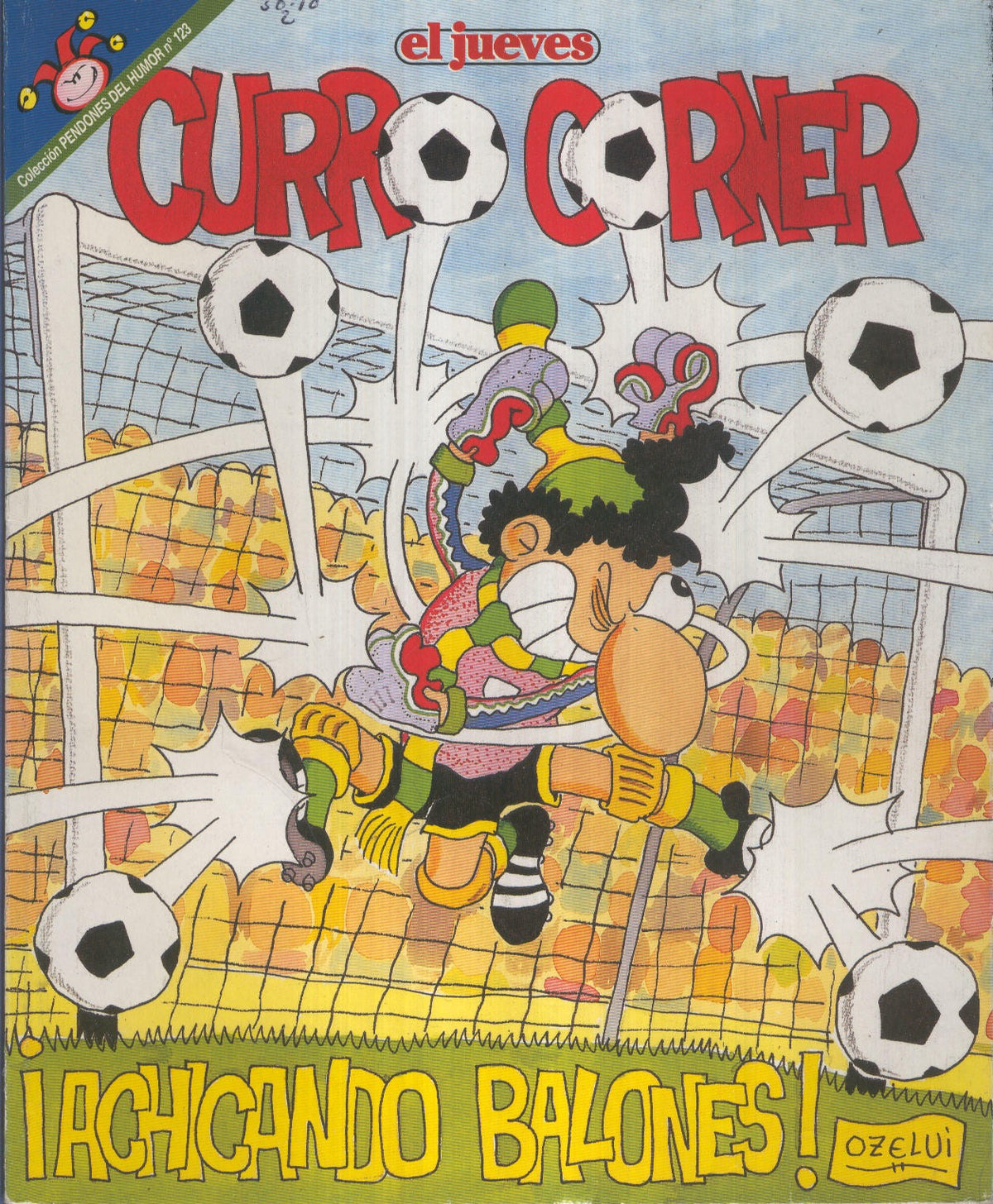 EL JUEVES: CURRO CORNER achicando balones ( numerado 04 en trasera)