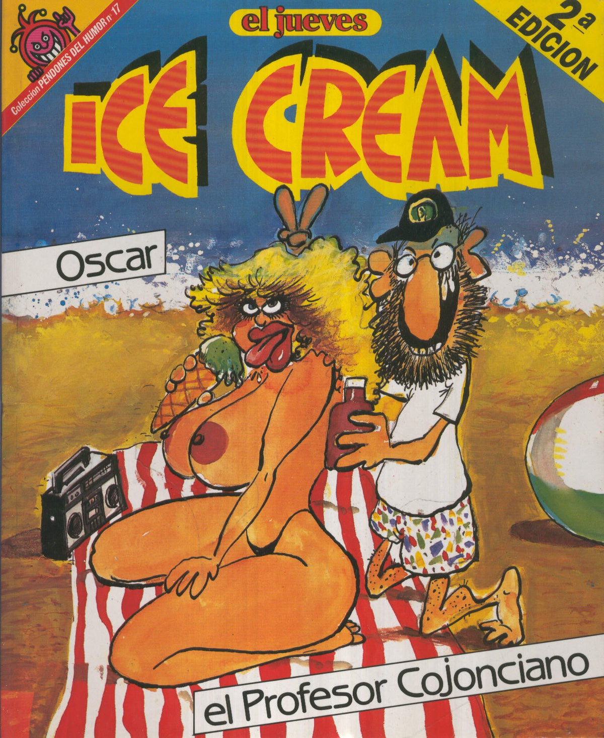 EL JUEVES: ICE CREAM el profesor Cojonciano (numerado 01 en trasera)