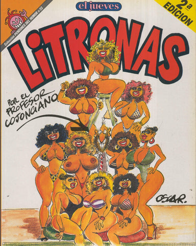 EL JUEVES: LITRONAS el profesor Cojonciano (numero 01 en trasera)