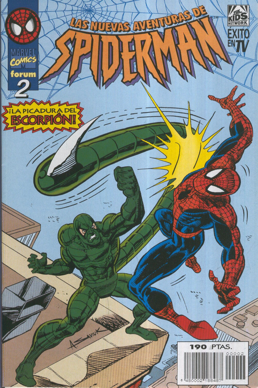 LAS NUEVAS AVENTURAS DE SPIDERMAN Numero 02: El aguijon del escoprion