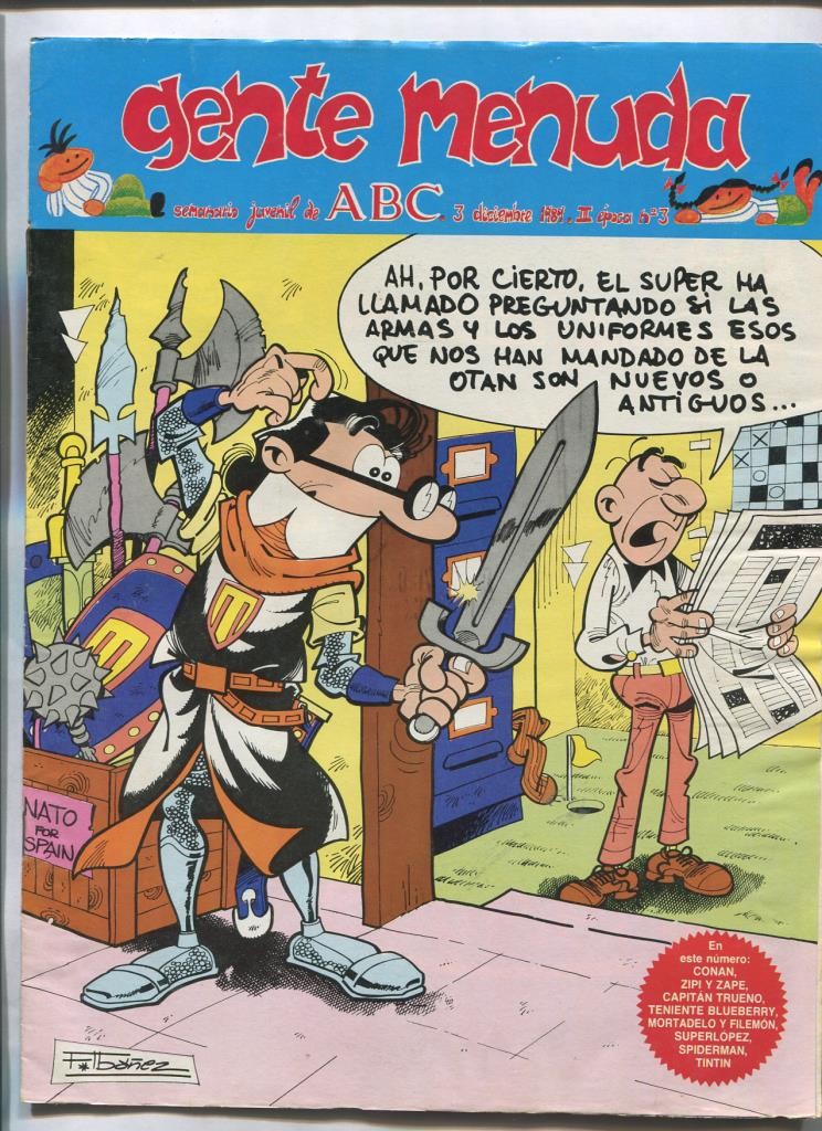 Gente Menuda seminario juvenil de ABC numero 003: El Capitan Trueno, etc