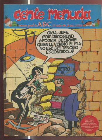 Gente Menuda seminario juvenil de ABC numero 258: El Capitan Trueno, etc