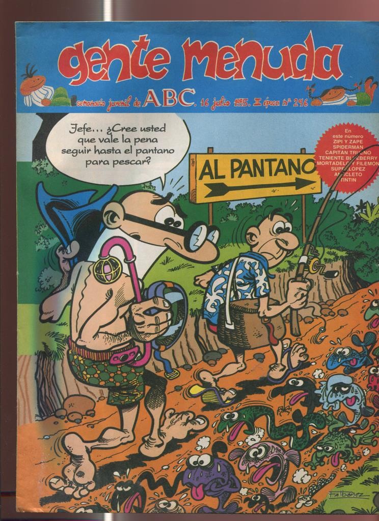 Gente Menuda seminario juvenil de ABC numero 296: El Capitan Trueno, etc