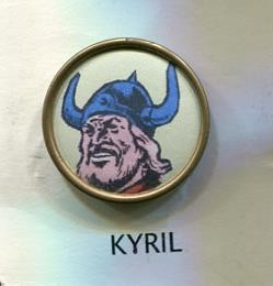 Pins serie El Capitan Trueno, los malos: Kyril