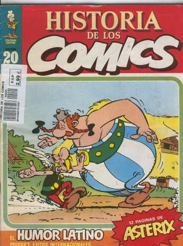 Toutain: Historia de los comics numero 20: El humor latino,  ficha articulo sobre Morris, Uderzo, Goscinny, Jacovitti, Luciano Bottaro