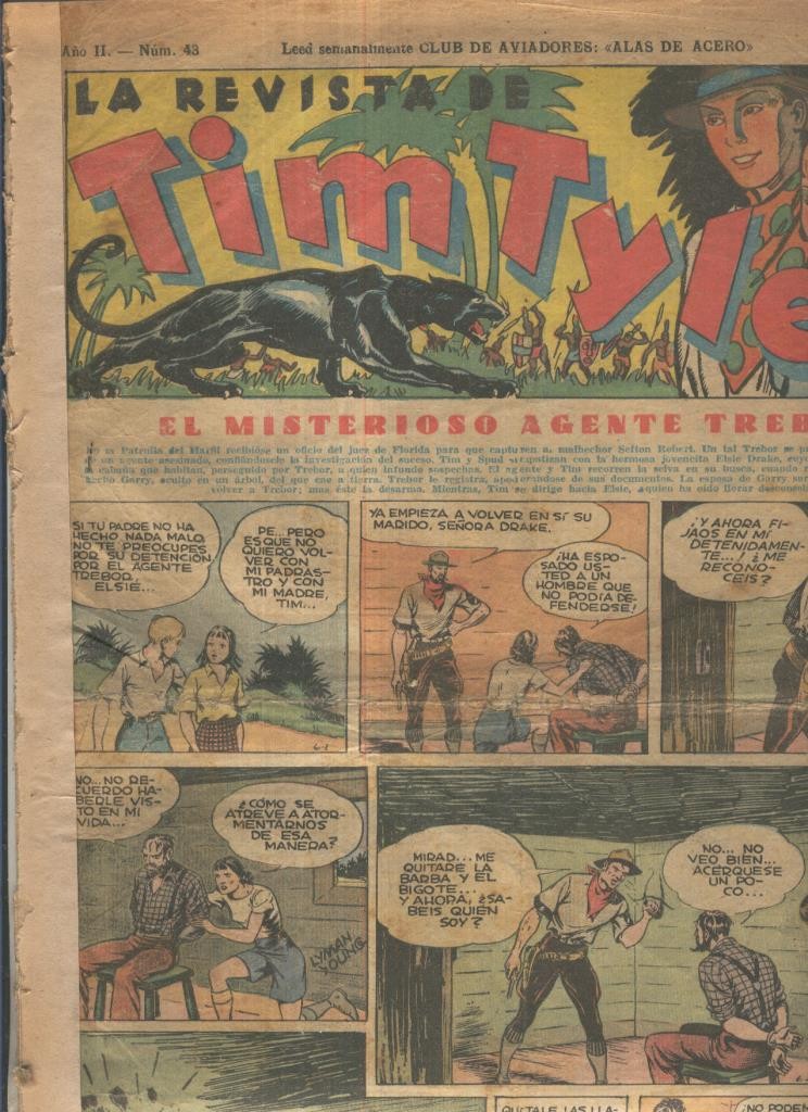 Tim Tyler de Hispano Americana numero 043 (procede de tomo desencuadernado)