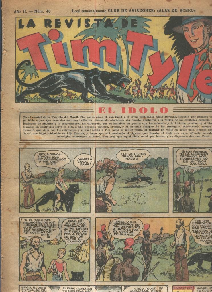 Tim Tyler de Hispano Americana numero 046 (procede de tomo desencuadernado)