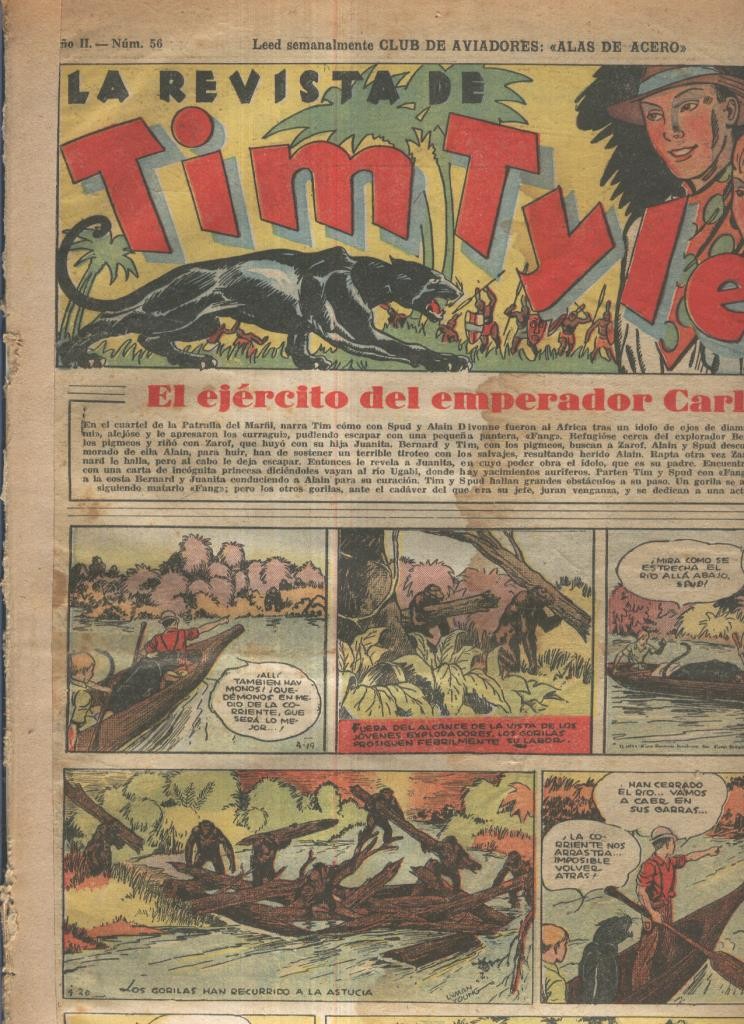 Tim Tyler de Hispano Americana numero 056 (procede de tomo desencuadernado)