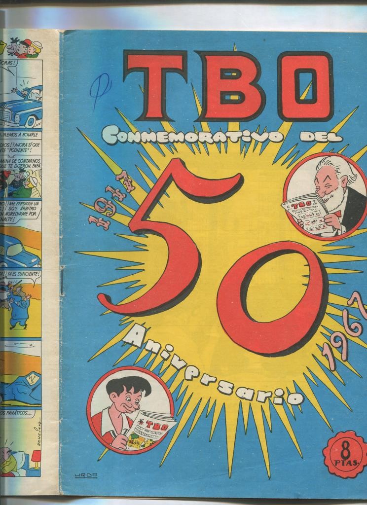 TBO extra de 8 pts: 50 aniversario 1917-1967 (numerado 6 en trasera)