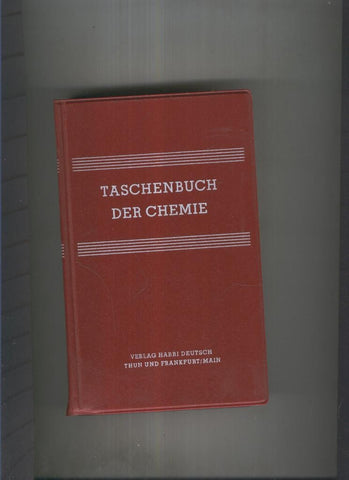 Taschenbuch der chemie
