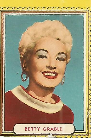 CROMO ALBUM FAMOSAS ESTRELLAS DE LA PANTALLA 052: BETTY GRABLE