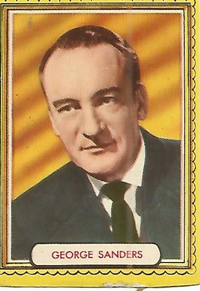 CROMO ALBUM FAMOSAS ESTRELLAS DE LA PANTALLA 069: GEORGE SANDERS