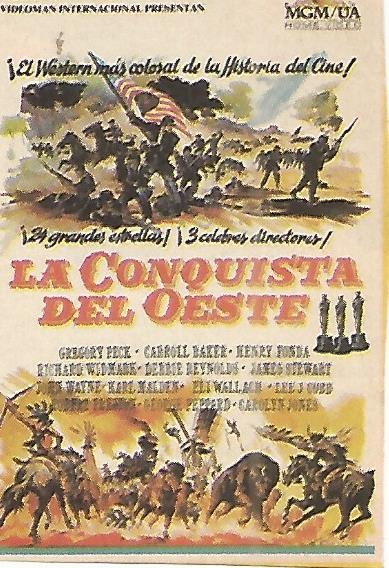 RECORTABLE 073: CARTEL LA CONQUISTA DEL OESTE