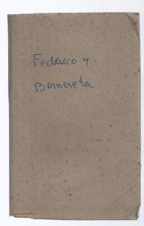 Federico y Bernereta (no conserva la cubierta)