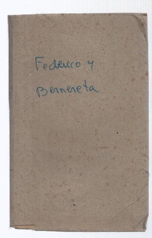 Federico y Bernereta (no conserva la cubierta)