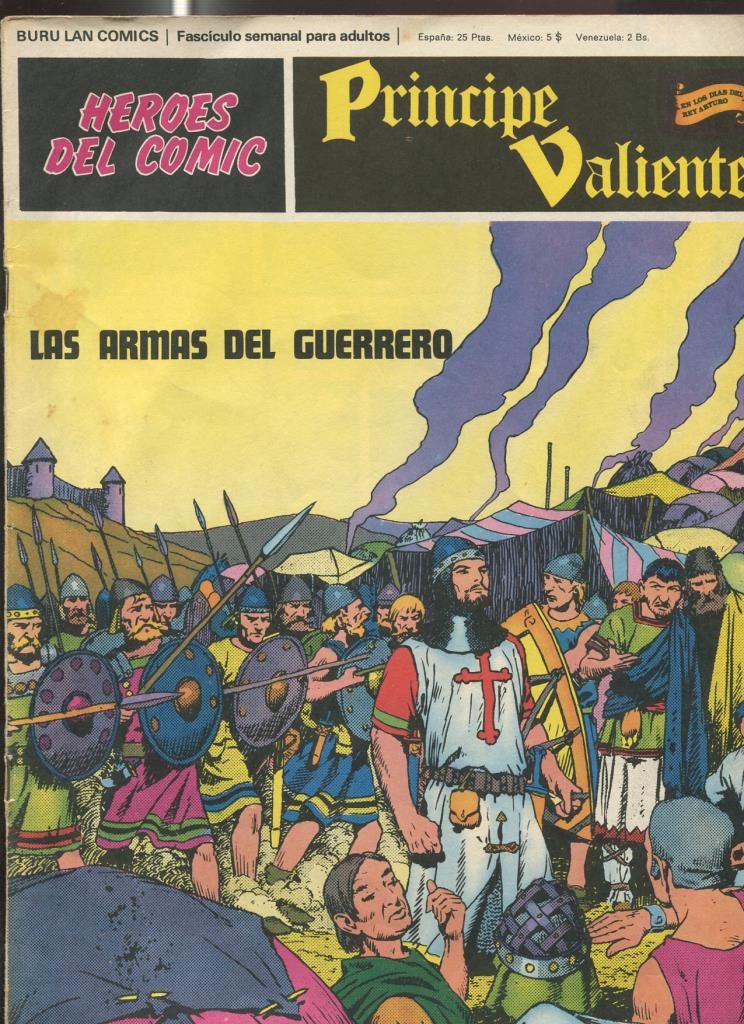 Principe Valiente de Burulan numero 52: las armas del guerrero