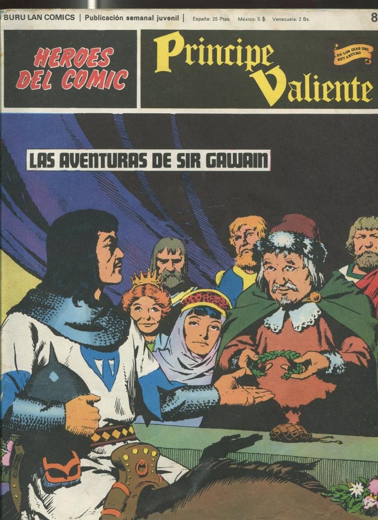 Principe Valiente de Burulan numero 89: Las aventuras de Sir Gawain