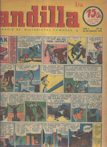 Pandilla semanario de historietas famosas numero 038: ( procede de tomo desencuadernado)