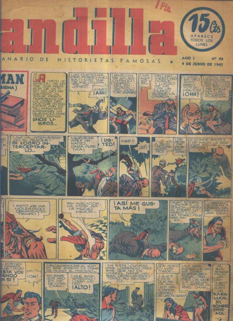 Pandilla semanario de historietas famosas numero 048: ( procede de tomo desencuadernado)