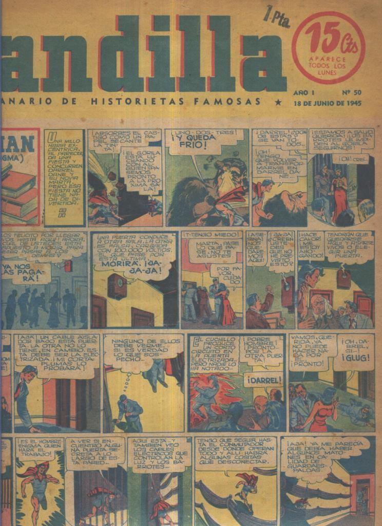 Pandilla semanario de historietas famosas numero 050: ( procede de tomo desencuadernado)