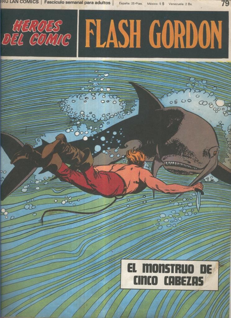 Flash Gordon de Burulan numero 79: El monstruo de cinco cabezas