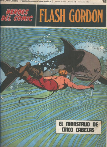 Flash Gordon de Burulan numero 79: El monstruo de cinco cabezas