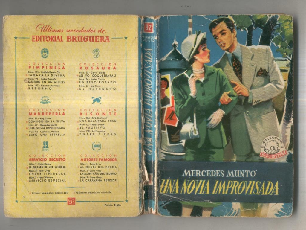 Madreperla numero 092: Una novia improvisada (novela aviejada)
