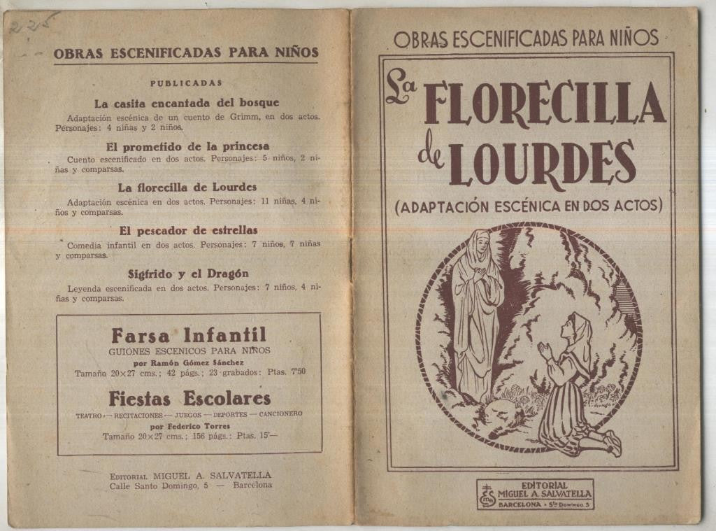 Obras escenificadas para niños: La florecilla de Lourdes