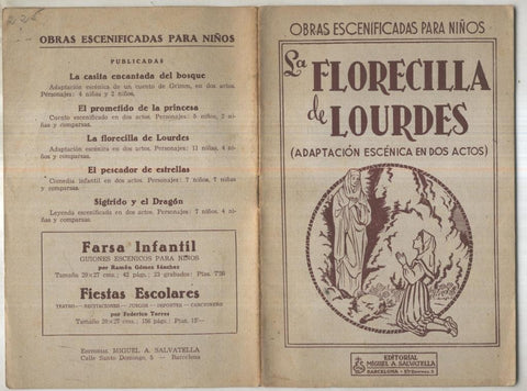 Obras escenificadas para niños: La florecilla de Lourdes