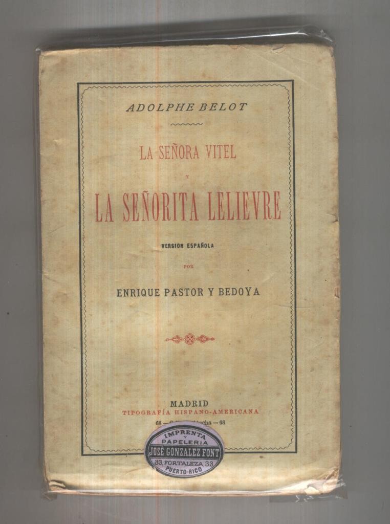 La señorita Vitel y la señorita Lelievre