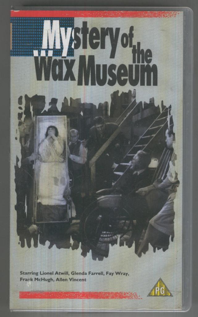 VHS CINE: MISTERY OF THE WAX MUSEUM - (English)