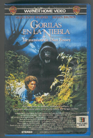 VHS CINE: GORILAS EN LA NIEBLA - Michael Apted