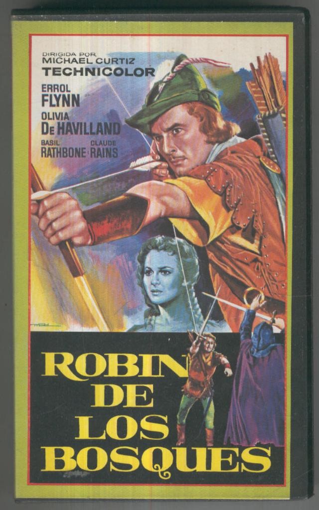 VHS CINE: ROBIN DE LOS BOSQUES - Michael Curtiz