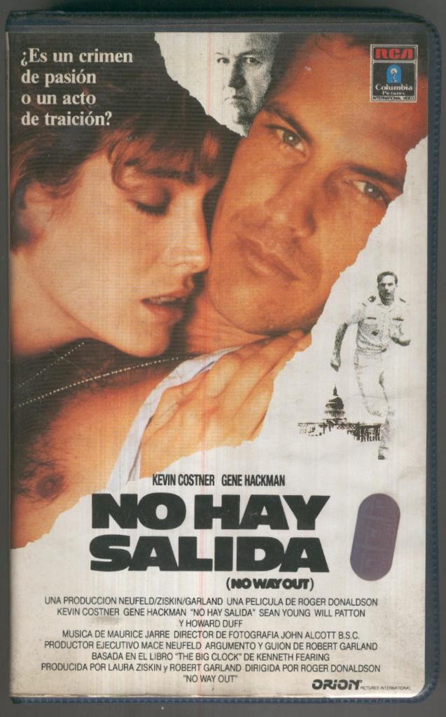 VHS CINE: NO HAY SALIDA - Kevin Costner