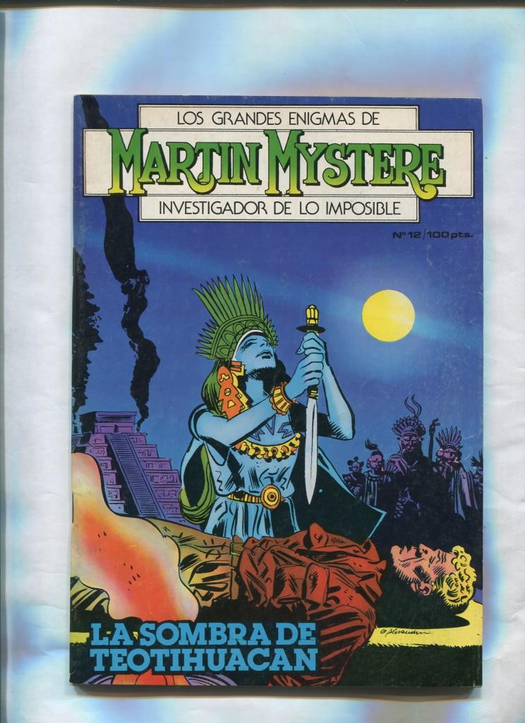 Martin Mystere numero 12: La sombra de Teotihuacan (numerado 1 interior cubierta)