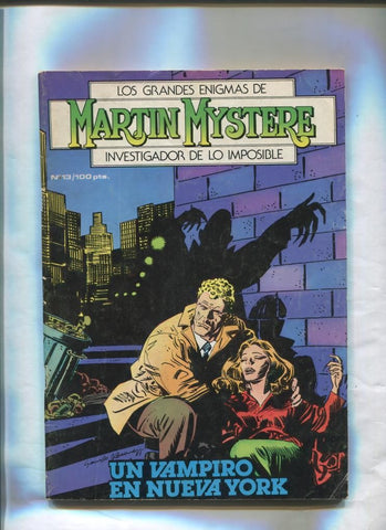 Martin Mystere numero 13: Un vampiro en Nueva York (numerado 1 interior cubierta)
