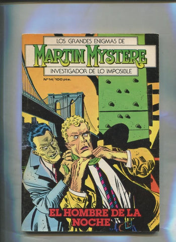 Martin Mystere numero 14: El hombre de la noche (numerado 1 interior cubierta)