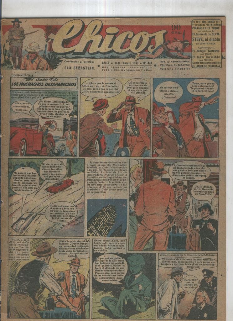 Chicos de Consuelo Gil numero 473 (procede de tomo desencuadernado)