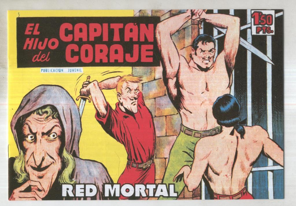 Facsimil: El Hijo del Capitan Coraje numero 05: Red mortal