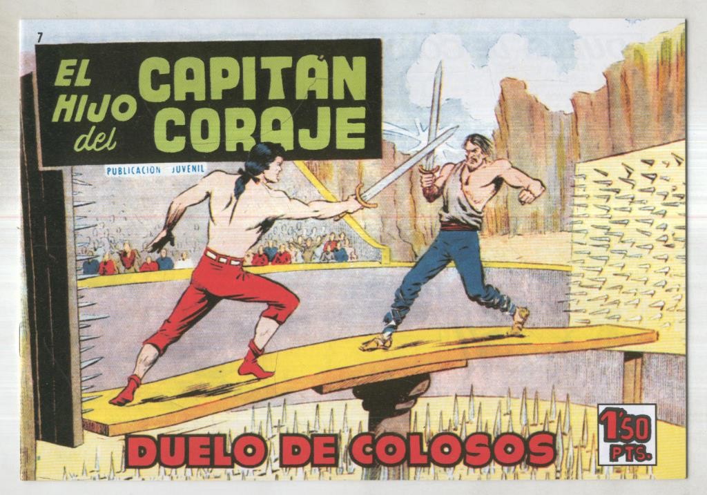 Facsimil: El Hijo del Capitan Coraje numero 07: Duelo de colosos