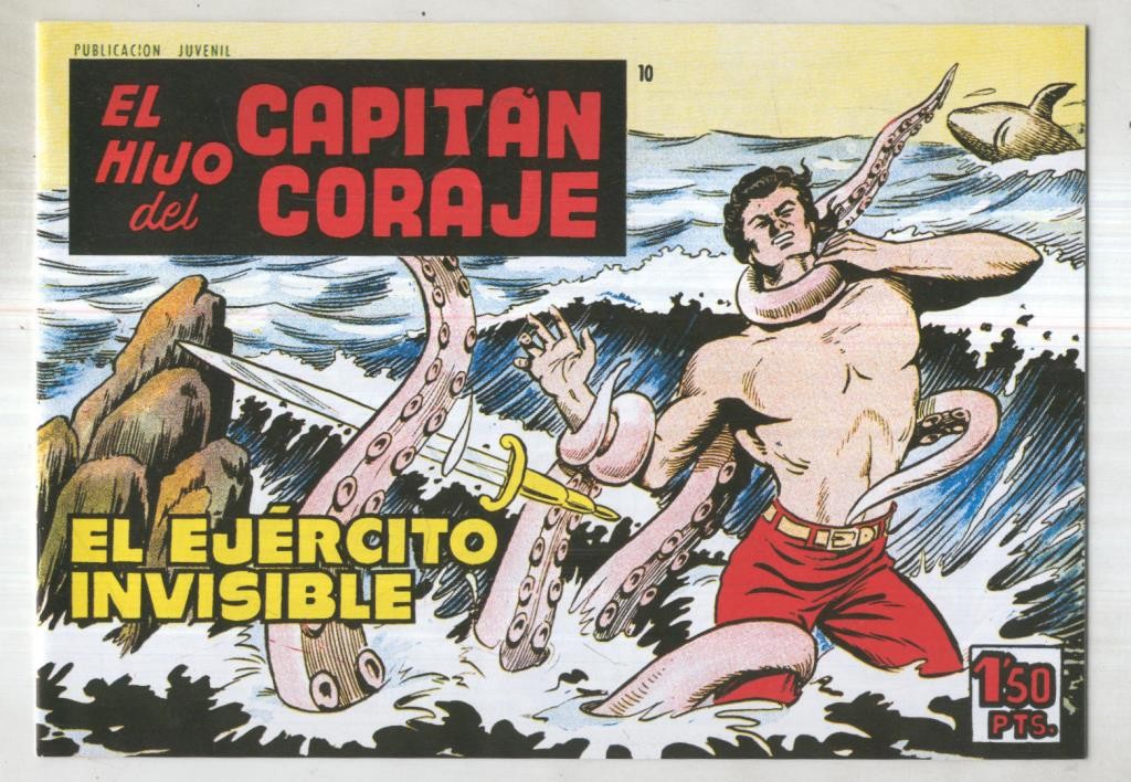 Facsimil: El Hijo del Capitan Coraje numero 10: El ejercito invisible