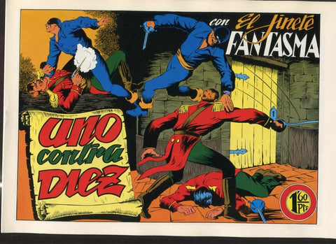 Facsimil: El Jinete Fantasma numero 022: Uno contra diez