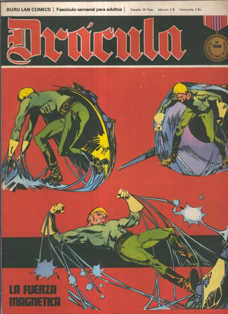 Burulan: Dracula cinco por infinito numero 13: La fuerza magnetica (numerada 1 trasera)