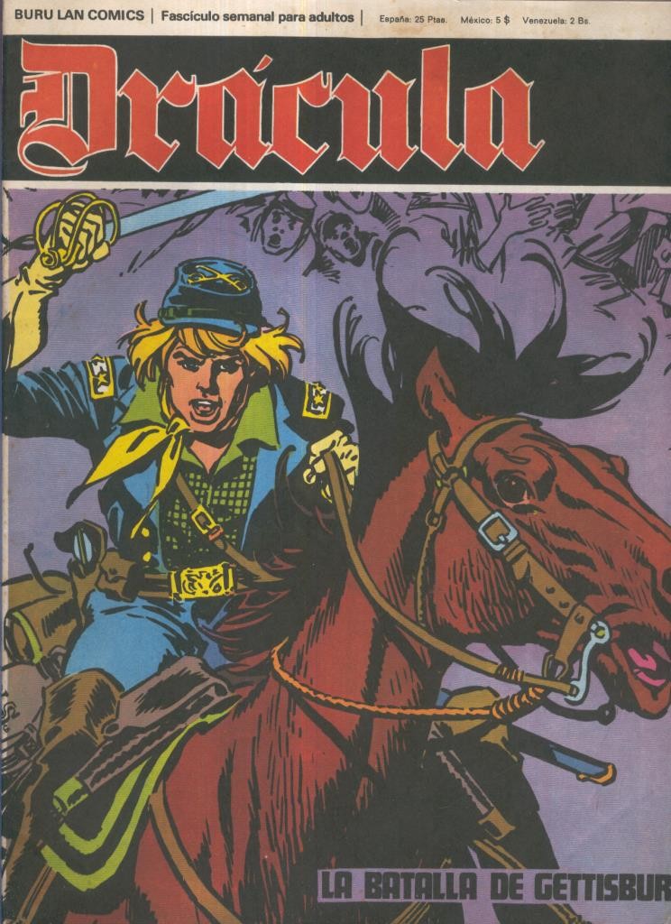 Burulan: Dracula Delta 99 numero 32: La batalla de Gettisburg (numerado 1 trasera)