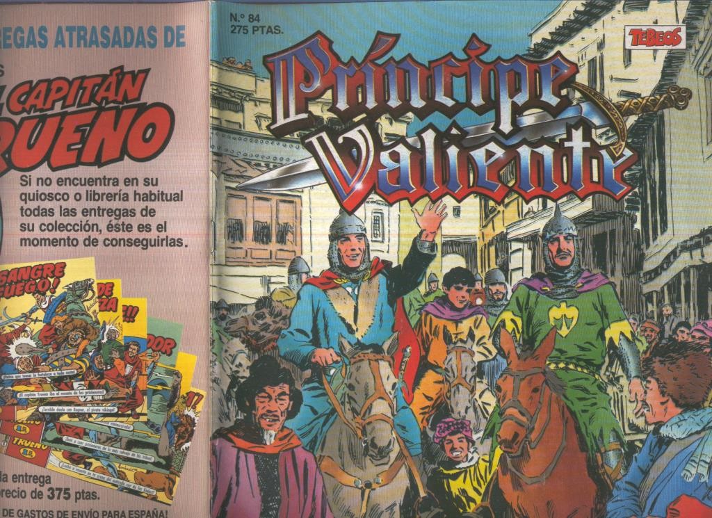 El Principe Valiente de Ediciones B numero 84 (numerado 2 en trasera)