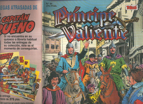 El Principe Valiente de Ediciones B numero 84 (numerado 2 en trasera)