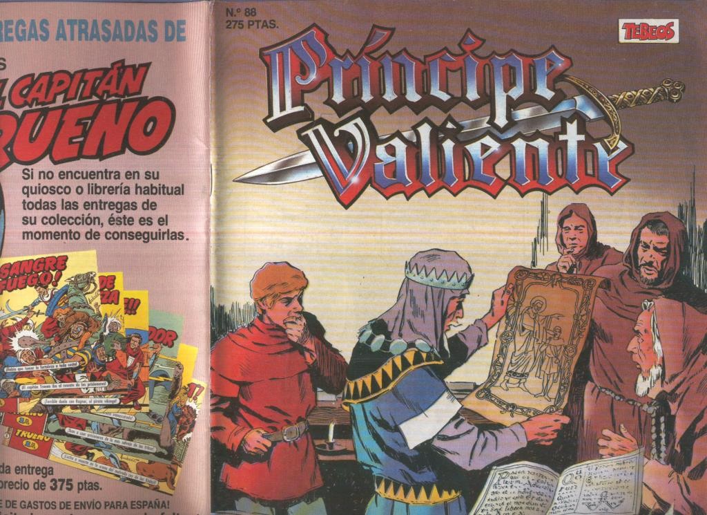 El Principe Valiente de Ediciones B numero 88 (numerado 2 en trasera)