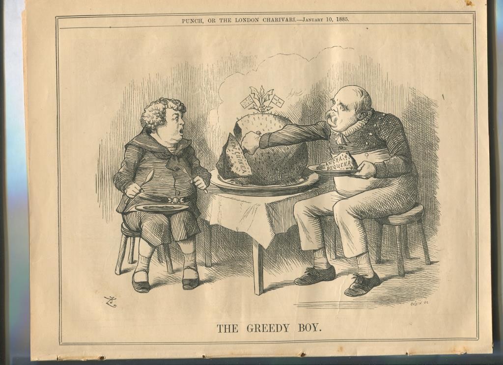 Punch semanario humor ingles de 1885: juego 12 paginas semana 10.01.1885