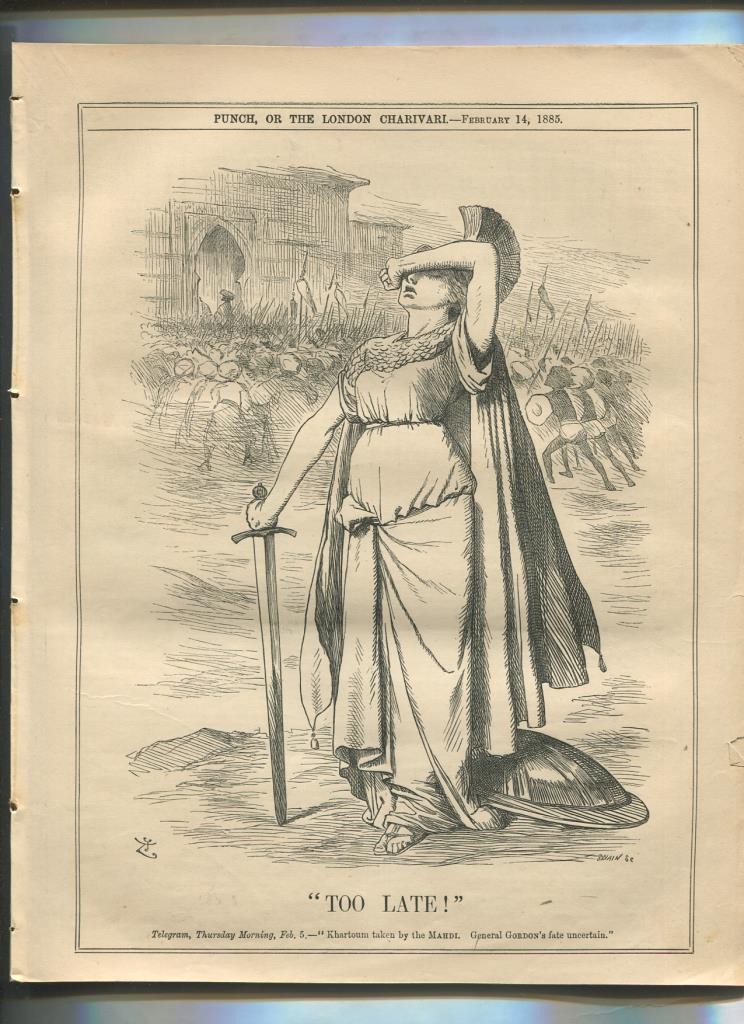 Punch semanario humor ingles de 1885: juego 12 paginas semana 14.02.1885